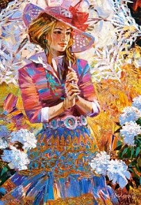 Пазл Девушка с зонтом, 1500 элементов (Castorland, C1500-151363)